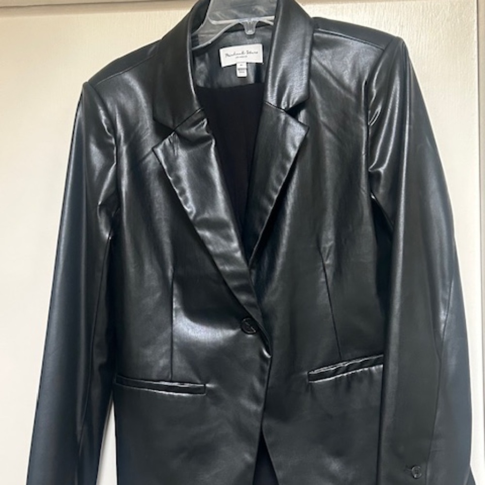 Michael Stars  Leather Blazer